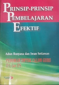 Prinsip-prinsip Pembelajaran Efektif