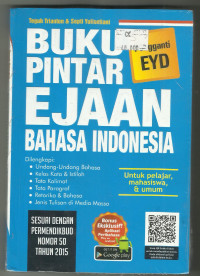 Buku Pintar Ejaan Bahasa Indonesia