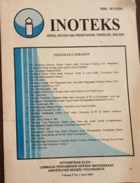 Inoteks: Jurnal Inovasi Ilmu Pengetahuan, Teknologi dan Seni Volume 5