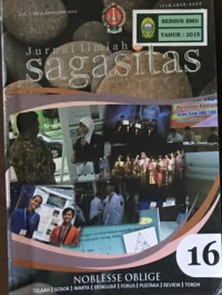 Jurnal Ilmiah Sagasitas Edisi 16 Noblesse Oblige