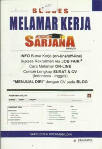 Sukses Melamar Kerja untuk Sarjana