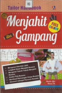 Tailor Handbook Menjahit Itu Gampang