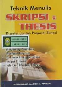 Teknik menulis skripsi & thesis